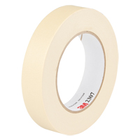 3M 2307-24X55 2307 Masking Tape, 24 mm (1") x 55 m (180'), Tan