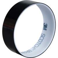 3M 850-1X72-BLK Polyester Film Tape, Polyester, 25.4 mm (1") W x 66 m (216') L, 1.9 mils Thick