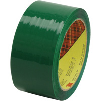 3M 371-48X100-GRN Scotch&reg; Box Sealing Tape 371, Hot Melt Adhesive, 1.9 mils, 48 mm (2") x 100 m (328')