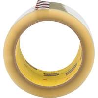 3M 373-72X50-CLR Ruban pour sceller les boîtes Scotch 373, Adh&eacute;sif Thermofusible, 2,5 mils, 72 mm (3") x 50 m (164')