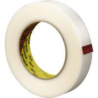 3M 864-12X330-CLR Scotch&reg; Reinforced Strapping Tape, 5.6 mils Thick, 12 mm (1/2") x 330 m (1082')