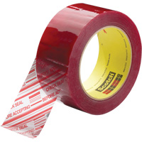 3M 3779-48X914 Scotch&reg; Security Message Box Sealing Tape 3779, Acrylic Adhesive, 1.8 mils, 48 mm (2") x 914 m (2998')