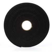 3M 4504-3/4X18 Ruban de mousse en vinyle 4504, 19 mm (3/4") la x 16,5 m (54') lo, 250 mils, Noir