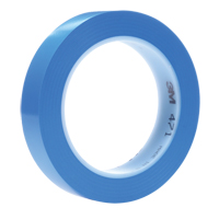 3M 471-3/4X36-BLU-IW Ruban en vinyle 471, 19 mm (3/4") la x 32,9 m (108') lo, 5,3 mils, Bleu
