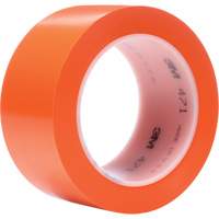 3M 471-2X36-ORG Ruban en vinyle 471, 50,8 mm (2") la x 32,9 m (108') lo, 5,2 mils, Orange