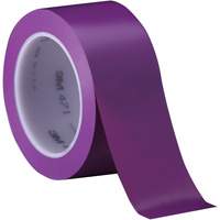 3M 471-2X36-PUR Ruban en vinyle 471, 50,8 mm (2") la x 32,9 m (108') lo, 5,2 mils, Mauve