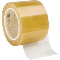 3M 471-3X36-CLR 471 Vinyl Tape, 76.2 mm (3") W x 32.9 m (108') L, 5.2 mils, Clear