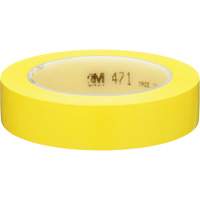 3M 471-1X36-YLW-IW 471 Vinyl Tape, 25.4 mm (1") W x 32.9 m (108') L, 5.2 mils, Yellow