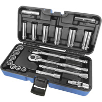 JET 600230 Jeu de cl&eacute; &agrave; douille SAE &agrave; 12 pans, 21 Mcx, Prise de 3/8", Profond