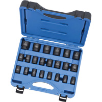 JET 610338 PS2212M 6-Point Metric Socket Set, 22 Pcs, Impact, 1/2" Drive Size, Deep