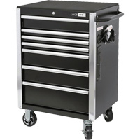 JET 842605 HDRC2807 HD Series Roller Cabinet, 7 Drawers, 27-4/5" W x 21-27/50" D x 40-31/100" H, Black