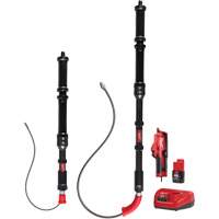 Milwaukee 3577-21 M12 Trapsnake 2-Tool Combo Urinal Auger Kit, Powered, Bulb, 4'/6' Cable Length, 1/2"/3/8" Cable Diameter