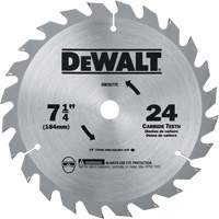 DEWALT DW3577C Carbide Circular Saw Blade, 7-1/4", 24 Teeth