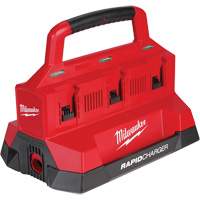 Milwaukee 48-59-1809 M18 PackOut Six Bay Rapid Charger, 18 V, Lithium-Ion