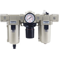 Topring 51.418 Filtre, r&eacute;gulateur, lubrifiant avec bol m&eacute;tallique, 1/2" NPT, 150 psi