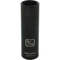 Gray Tools D007518 Douille SAE, Chocs, 9/16", Prise 3/8", 6 pans, Profond
