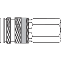 Topring 20.446 Quiksilver 1/4" Industrial High Pressure Couplers, Zinc Plated Steel