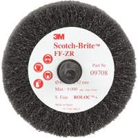 3M AB03053 Scotch-Brite Cut & Polish Flap Brush, Aluminum Oxide, Fine Grit, 2-1/2" x 1-1/4" x 1/4"