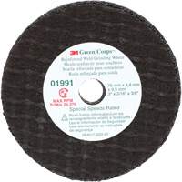 3M 01991 Green Corps Cut-Off Wheel, 3" x 0.188", 3/8" Arbor, Type 1, Aluminum Oxide, 35000 RPM