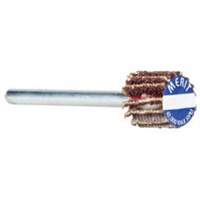 Merit 08834137571 High Performance Micro-Mini Flap Wheel, Aluminum Oxide, 80 Grit, 3/4" x 1/2" x 1/8"