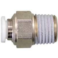 Topring 40.128 Straight Threaded Connector, 1/4", Brass, NPT Thread