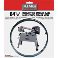 King Canada KBB-115-24 Lame de scie &agrave; ruban en m&eacute;tal, Acier au carbone, 64-1/2" lo x 1/2" la x &eacute;paisseur 0,025", 24 dents par pouce