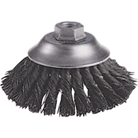 Osborn 0002626100 Knot Wire Cup Brushes - Flared Cup Brush, 6" Dia., 0.02" Fill, 5/8"-11 Arbor, Steel
