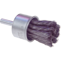 Knot Wire End Brush, 1/2" Dia., 0.0104" Wire Dia., 1/4" Shank  BX349 | TENAQUIP