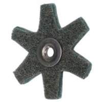 Merit 08834185928 Disque abrasif en forme d'&eacute;toile pour pr&eacute;paration de surface Abrasotex , 2" dia., Grain Tr&egrave;s fin, Oxyde d'aluminium