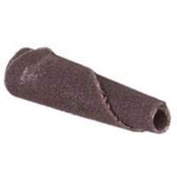 Merit 08834186894 Cartouche de bande abrasive conique ALO, 180 Grain, 3/16" dia., Oxyde d'aluminium, 1" lo, 1/8" Dimension de l'arbre