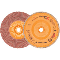 Walter Technologies Pour Surface 06B506 Disque &agrave; lamelles Enduro-Flex, 5" x 5/8"-11, Type 27, Grain 60, Alumine de zirconium