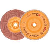 Walter Surface Technologies 06B508 Enduro-Flex Flap Disc, 5" x 5/8"-11, Type 27, 80 Grit, Zirconia Alumina