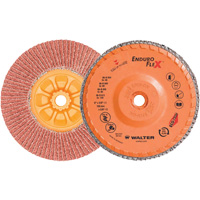 Walter Surface Technologies 06B604 Enduro-Flex Flap Disc, 6" x 5/8"-11, Type 27, 40 Grit, Zirconia Alumina