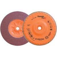 Walter Technologies Pour Surface 06B608 Disque &agrave; lamelles Enduro-Flex, 6" x 5/8"-11, Type 27, Grain 80, Alumine de zirconium