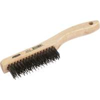 Osborn 0005401800 Brosse &agrave; manche en patin, Acier, 4" X 16" rangs de fils, Longueur 10"