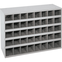 Durham Manufacturing 359-95 Steel Storage Bin Cabinet, 33-3/4" W x 12" D x 23-7/8" H, Grey