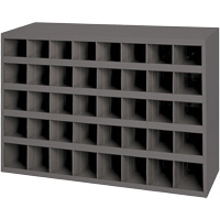 Durham Manufacturing 349-95 Armoires pour bacs de rangement en acier, 33-3/4" la x 8-1/2" p x 22-1/4" h, Gris