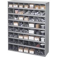 Durham Manufacturing 361-95 Steel Storage Bin Cabinet, 33-3/4" W x 12" D x 42" H, Grey