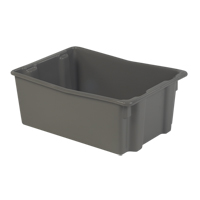 Lewis Bins+ 5500003 Polylewton Stack-N-Nest&reg; Containers, 10.5" x 26.1" x 18.7", Grey