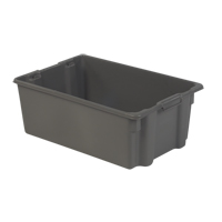 Polylewton Stack-N-Nest<sup>®</sup> Containers, 10.5" x 28.4" x 18.7", Grey  CA347 | TENAQUIP