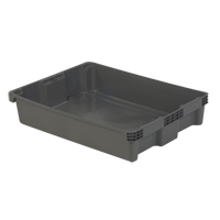 Lewis Bins+ 5622577 Polylewton Stack-N-Nest&reg; Containers, 6.1" x 29.6" x 22.4", Grey