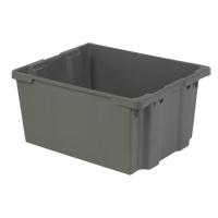 Lewis Bins+ 5780003 Contenants Stack-N-Nest Polylewton, 15,1" x 30,1" x 24", Gris