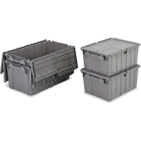 Orbis 5310403 Contenants de distribution Flipak en plastique poly&eacute;thyl&egrave;ne (PE), 11,8" x 9,8" x 7,7", Gris