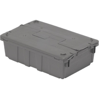 Orbis 5879403 Flipak&reg; Polyethylene Plastic (PE) Distribution Containers, 20.6" x 13.5" x 6.5", Grey