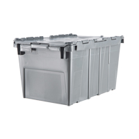 Orbis 5270403 Flipak&reg; Polyethylene Plastic (PE) Distribution Containers, 20.6" x 13.2" x 11.6", Grey