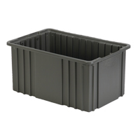 Lewis Bins+ 6003903 Contenant Divider Box, Poly&eacute;thyl&egrave;ne, 15,5" la x 9,9" p x 8" h, Gris