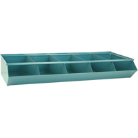 Stackbin 3-2SS-4 Sectional Bin Units, 100 lbs. Cap., 37" W x 15-1/2" D x 6" H, Blue