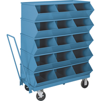 Bacs sectionnels superposables Stackbin<sup>MD</sup> - Chariots  CA810 | TENAQUIP