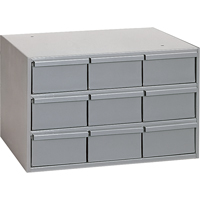 Durham Manufacturing 004-95 Industrial Drawer Cabinets, 9 Drawers, 17-1/4" W x 11-5/8" D x 10-7/8" H, Grey