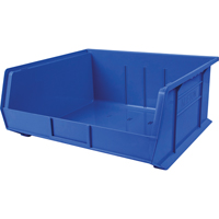 Plastic Bin, 16-1/2" W x 11" H x 18" D, Blue  CB117 | TENAQUIP